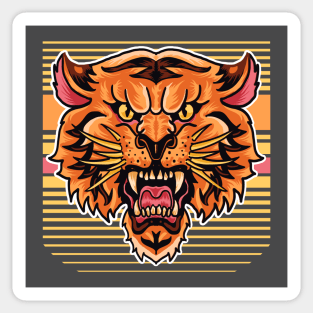 Vintage Tiger Roar Sticker